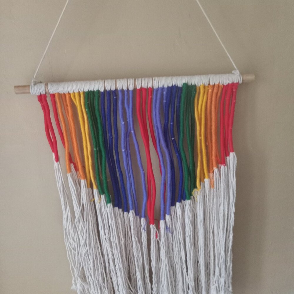 Woven wall hanging